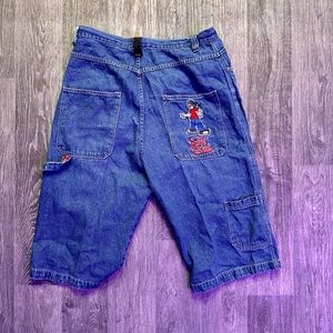 VINTAGE Y2K URBAN SKOOL JNCO CARGO JORTS SIZE 38 LONG INSEEM